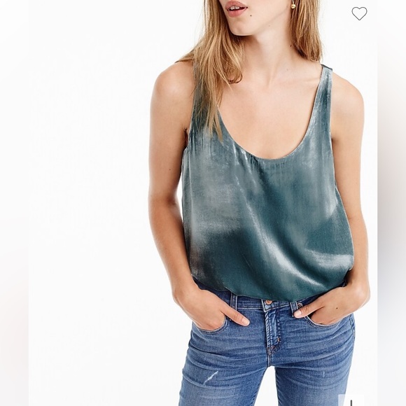 Jcrew Silk Velvet tank copper rose size xs - Picture 8 of 8
